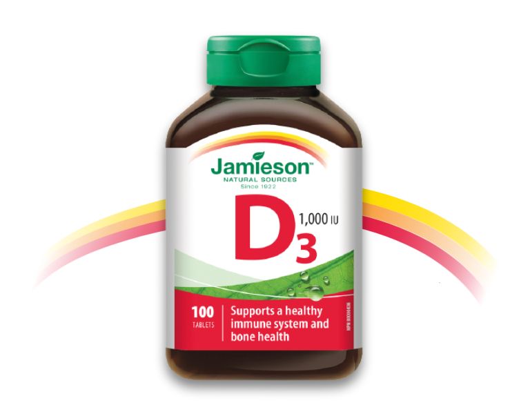 Jamieson Vitamín D3 1000 IU 100 tablet