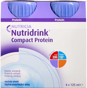 Nutridrink Compact Protein s neutrální příchutí 4 x 125 ml