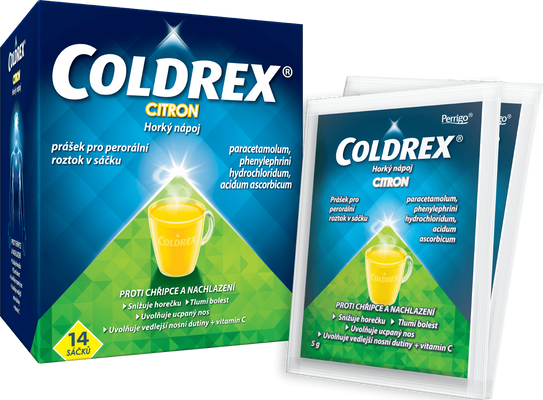 Coldrex Horký nápoj Citron sáčky 14 ks