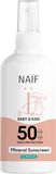 NAÏF Ochranný sprej na opalování SPF 50 bez parfemace 100 ml
