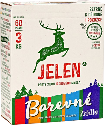 Jelen Color prací prášek, 60 dávek 3 kg