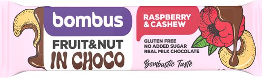 Bombus Fruit&Nut bar Raspberry&Cashew 40 g