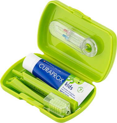 Curaprox Travel set KIDS zelený