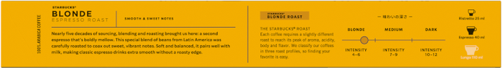 Starbucks ® Blonde Espresso Roast, kávové kapsle 10 ks