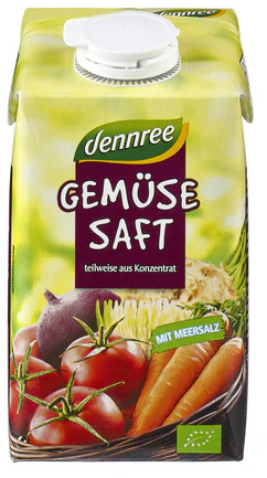 Dennree Šťáva zeleninová z koncentrátu BIO 500 ml