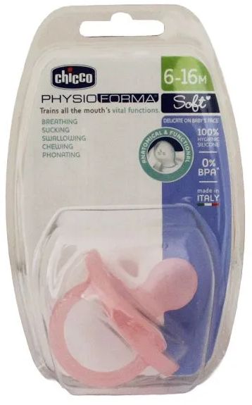 Chicco Dudlík Physio Comfort silikonový 6-16m chlapec - méďa