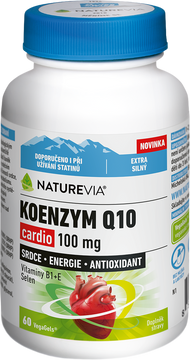 NatureVia Koenzym Q10 Cardio 100 mg 60 kapslí