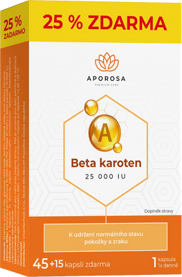 Aporosa Beta karoten 25 000 I.U. 60 kapslí