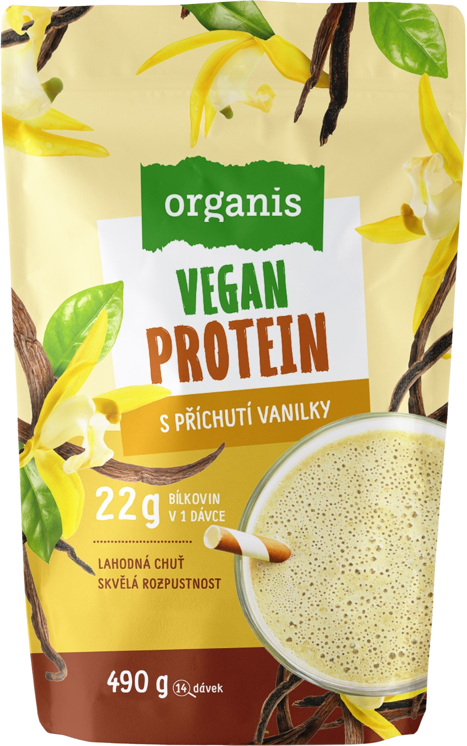 Organis VEGAN protein vanilka 490 g
