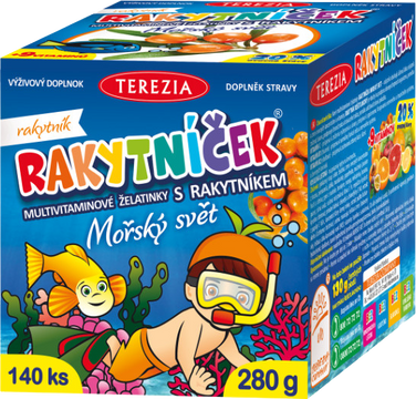 Terezia RAKYTNÍČEK MOŘSKÝ SVĚT multivitamínové želatinky 140 ks
