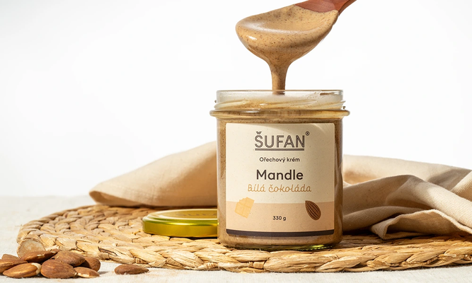 Šufan Mandle s bílou čokoládou 330 g