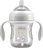 Chicco Hrneček Transition učicí s držadly grey, 4m+ 200 ml