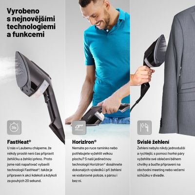 Lauben Napařovač oděvů Handheld Steam Iron 1950BC