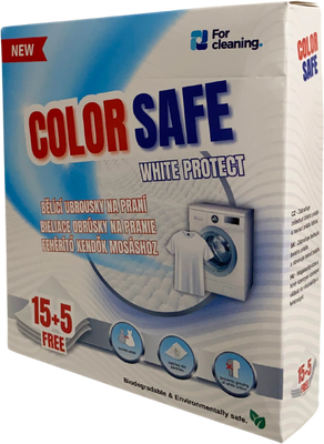 Color Safe Bělicí ubrousky na praní White protect 20 ks