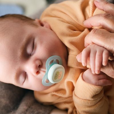 Philips Avent Šidítko Ultrastart obrázek 0-2m chlapec 2 ks