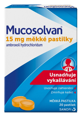 kašel, bolest v krku, vykašlávání, úleva od bolesti