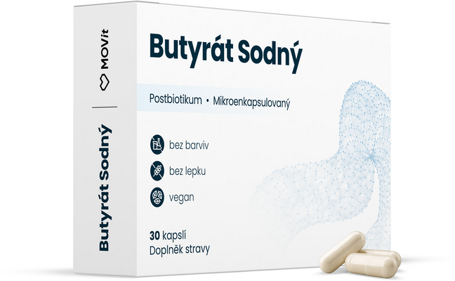 MOVit Energy Postbiotikum Butyrát sodný 30 x 300 mg