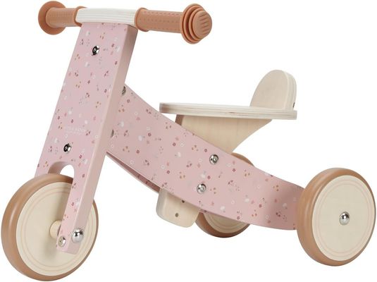 Little Dutch odrážedlo tříkolka dřevěná pink
