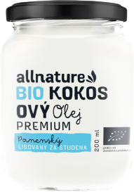 Allnature Kokosový olej BIO 200 ml