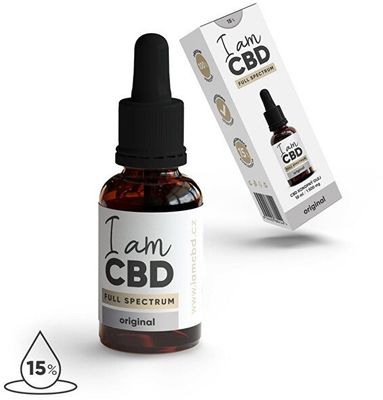 I am CBD Full Spectrum CBD konopný olej 15% original 10 ml