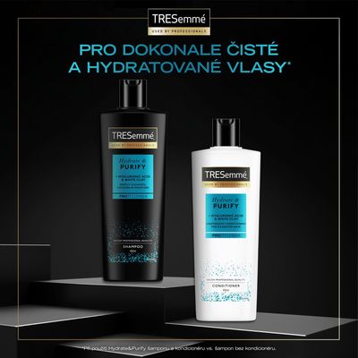 TreSemmé Hydrate & Purify Čistící šampon na mastné vlasy 400 ml