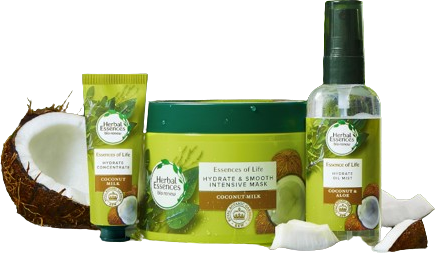 Herbal Essences Hydratační koncentrovaná maska na vlasy s kokosovým mlékem 450 ml