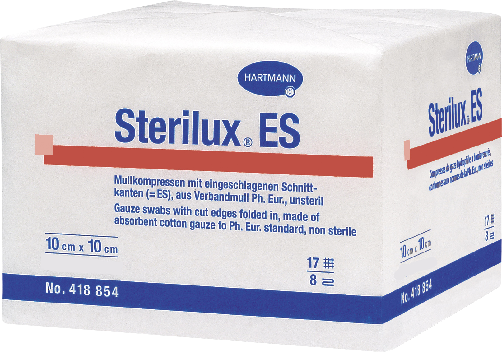 Hartmann Gáza kompr.nester.Sterilux 10x10cm/100ks 17vl8vrs