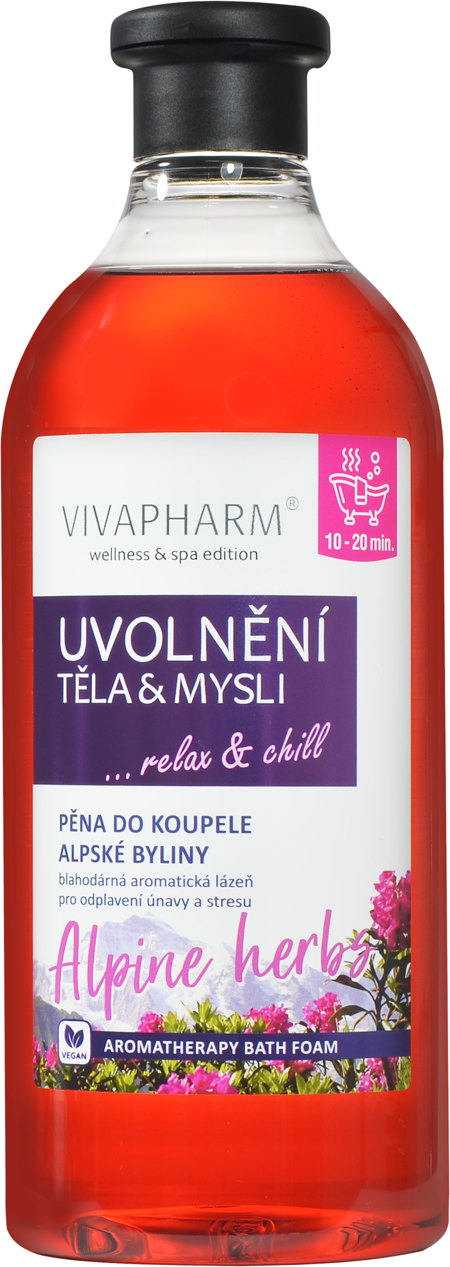 VivaPharm Pěna do koupele Uvolnění těla a mysli 750 ml