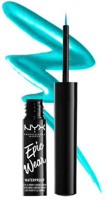 NYX Professional Makeup Epic Wear Metallic Liquid Liner gelová linka na oči - odstín Teal Metal 3.5 ml