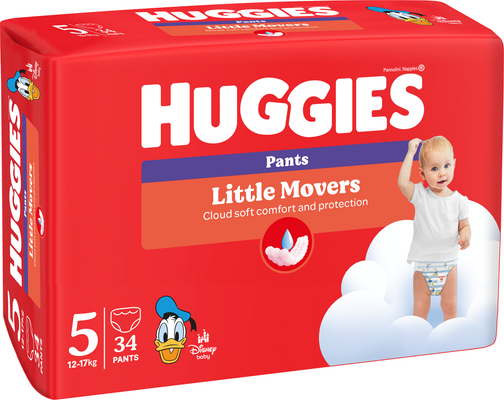 Huggies® Little Movers Pants 5, 34 ks