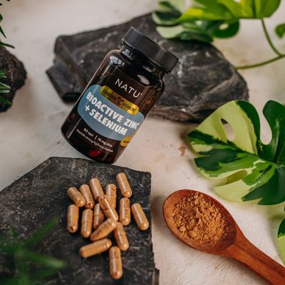 Natu Garden Fusion, Bioaktivní zinek 15 mg, selen, extrakt ze zeleného čaje 90 kapslí