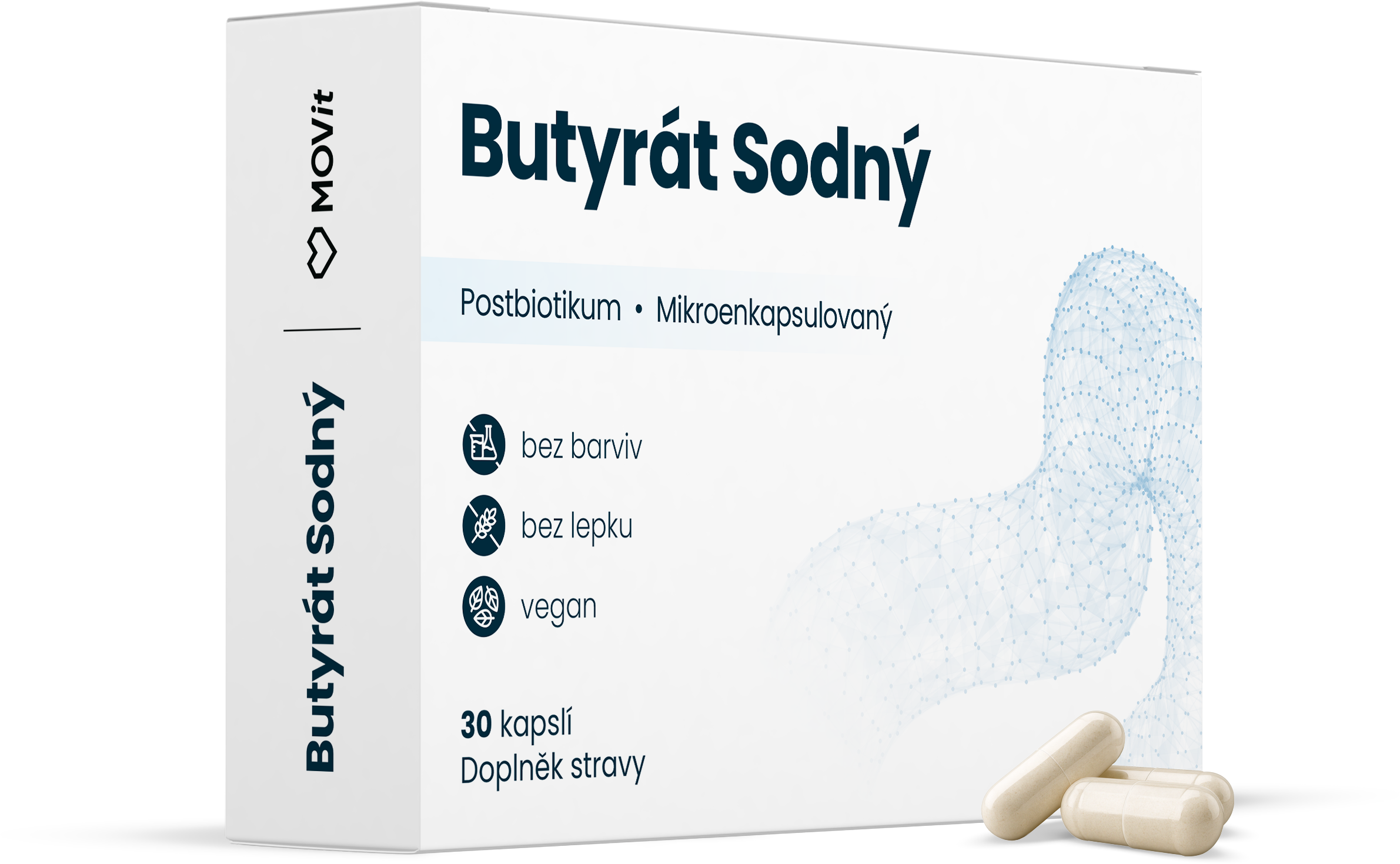 MOVit Energy Postbiotikum Butyrát sodný 30 x 300 mg