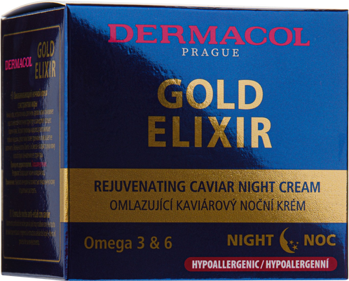 Dermacol Gold Elixir omlazující kaviárový noční krém 50 ml