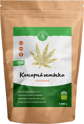 Zelená Země Konopné semínko loupané BIO 500 g