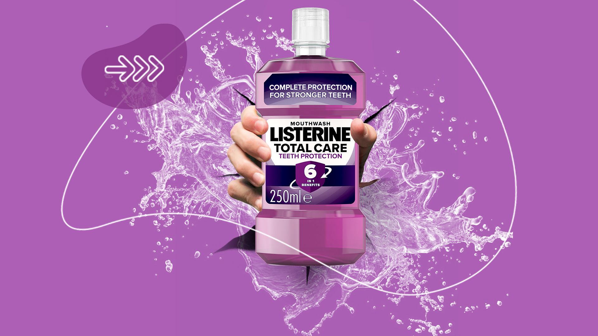 listerine, ústní voda, zuby, ústní hygiena