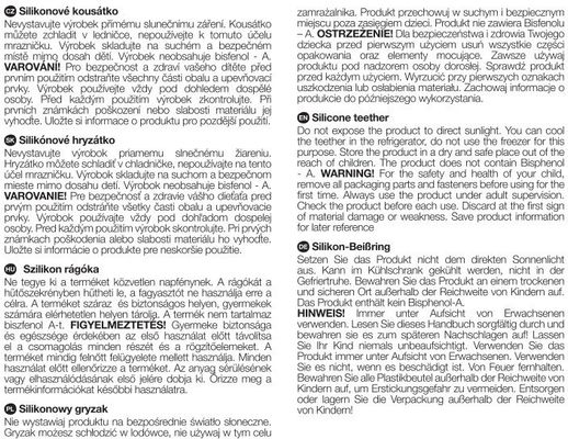 Petite&Mars Kousátko silikonové Elefi 0m+