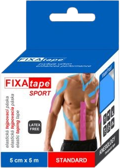 FixAtape SPORT kinesio tejpovací páska 5cm x 5m modrá