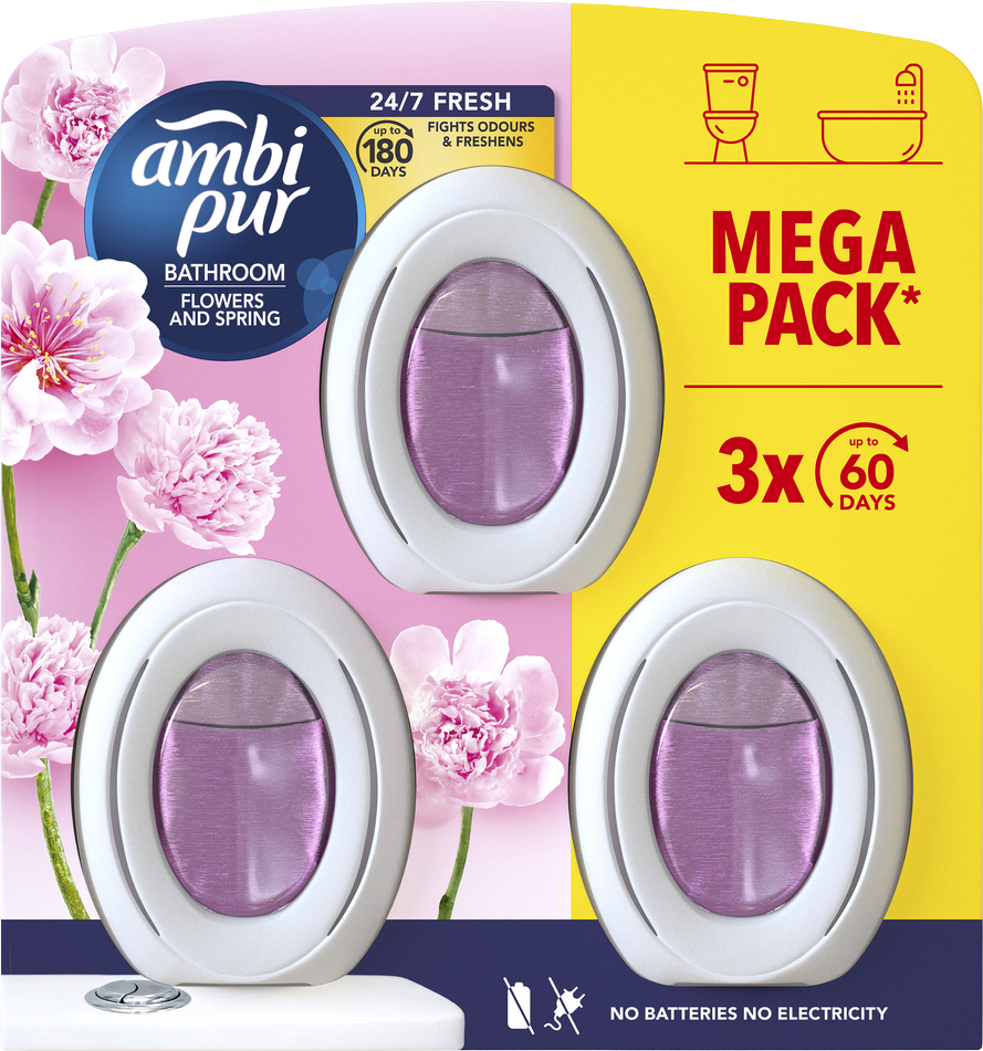 Ambipur Bathroom Flowers and Spring 24 ml