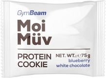 GymBeam MoiMüv Protein Cookie borůvka a bílá čokoláda 75 g