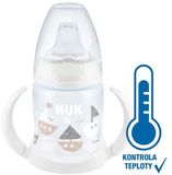 Nuk FC Lahvička na učení s kontrolou teploty, bílá 150 ml