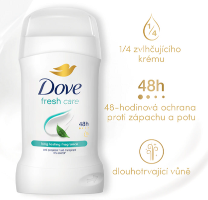 Dove Fresh Care Tuhý antiperspirant 50 ml