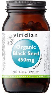 Viridian Black Seed 450 mg Organic 90 kapslí