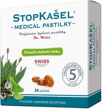 Dr.Weiss Stopkašel Medical pastilky 24 pastilek