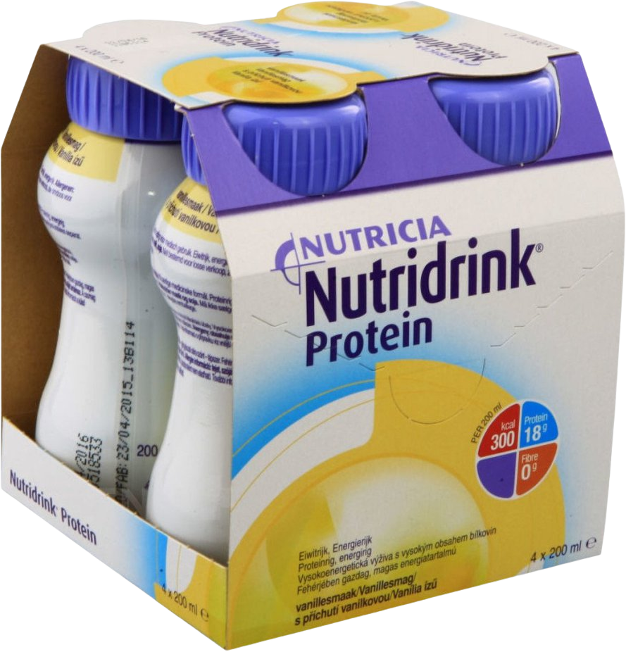 Nutridrink Protein s příchutí vanilka 4 x 200 ml