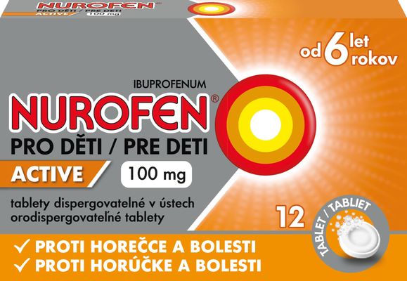 Nurofen pro děti Active 100 mg 12 tablet