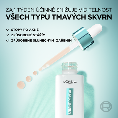 L'Oréal Paris Bright Reveal Sérum proti tmavým skvrnám s niacinamidem 30 ml