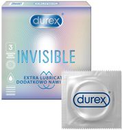 Durex Invisible Extra Lubricated Kondomy 3 ks