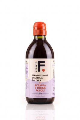 Fermato Fermentovaná salátová zálivka - Švestka s tonka fazolí 340 ml