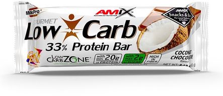 Amix Low-Carb 33% Protein Bar, Coconut-Chocolate, 60 g