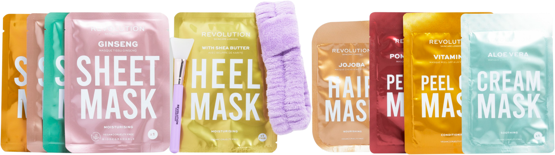 Revolution Skincare, 12 Days of Face, Body & Hair Mask Advent Calendar, sada